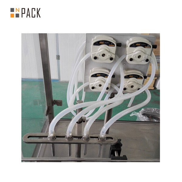 Peristaltic pump essential oil drop bottle filling plugging capping