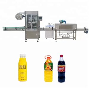 Automatic bottle sleeve shrinking machine 