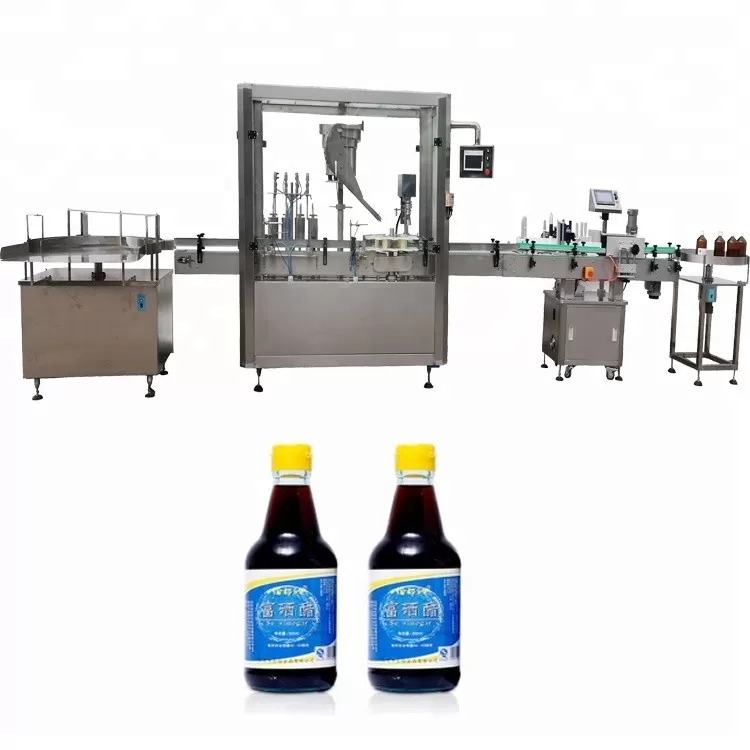 PLC Control Glass Bottle Capping Machine With 4 Nozzles