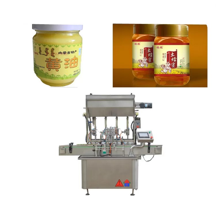 PLC Control Sauce Paste Bottle Filling Machine