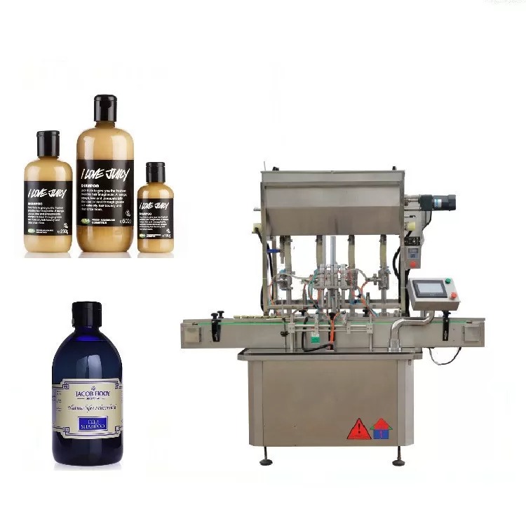 Pneumatic Driven 4 Head Liquid Filling Machine For Honey