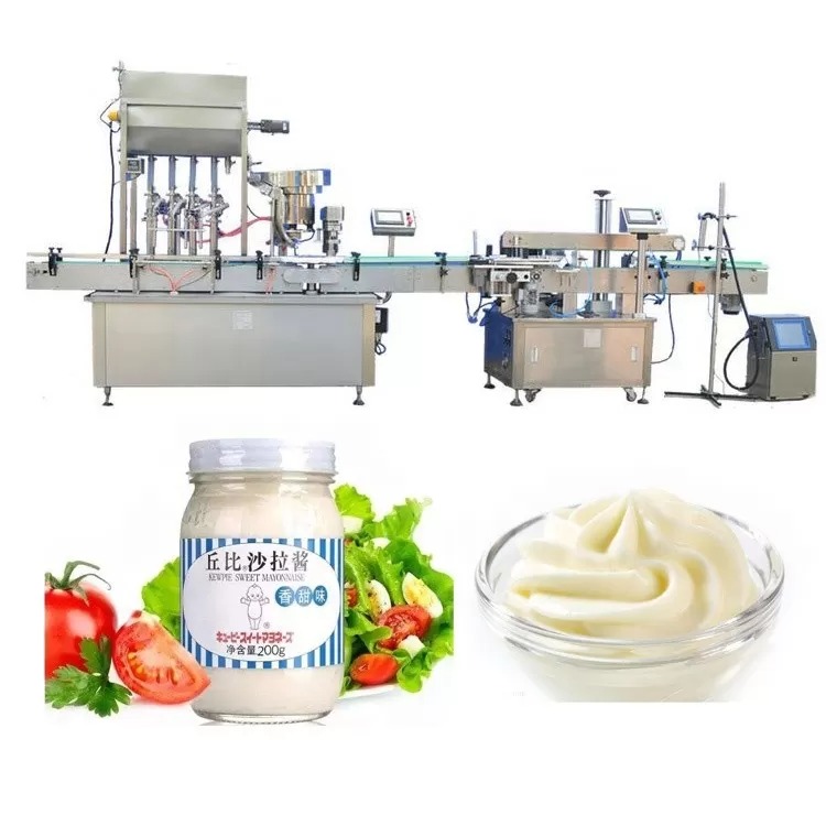 Tomato Sauce Paste Bottle Filling Machine 4 Heads