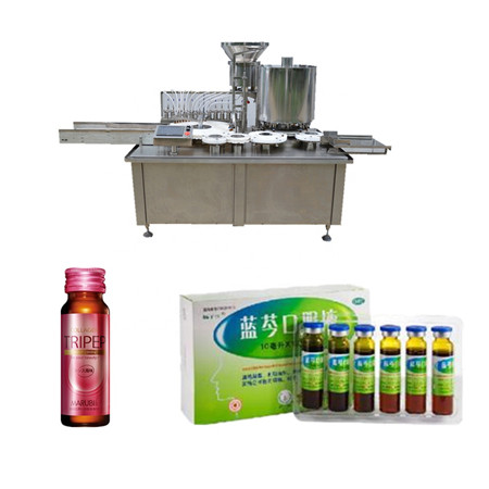 Automatic rotary glass bottles juice liquid filling vacuum linear capping machinery