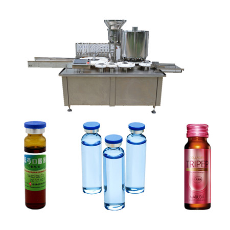 Filling and closing machine for ampoules and vials