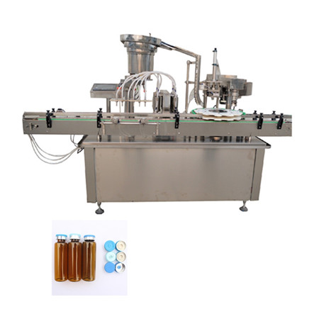 Small bottle juice filling machine Plastic bottle filling and capping machine 12 nozzles Liquid bottle filler 50ml