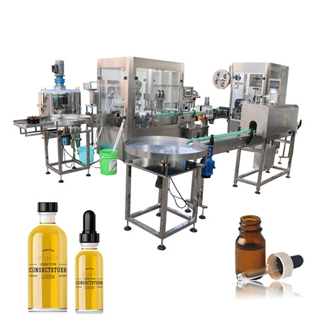 Glass Dropper Bottle Filling Capping And Labeling Machine