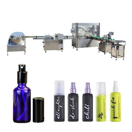 Automatic Ordinary pressure e-liquid vial bottle filling line