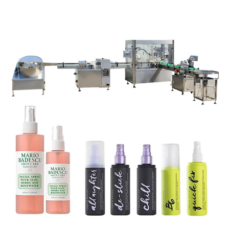 Automatic cosmetic filling machine with vial filling machine 30ml bottle filling machine with 50ml liquid filler