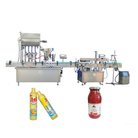 Semi Automatic Food Cheese Sauce Pneumatic Liquid Water Filling Machine Filler