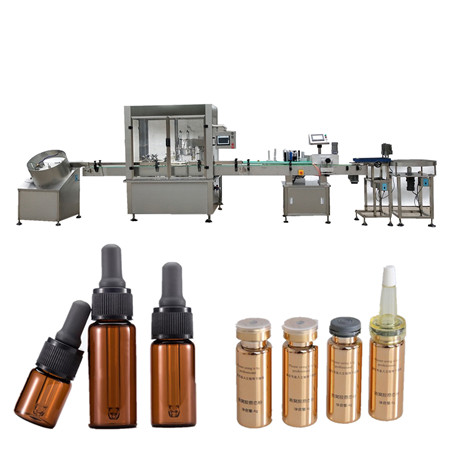 Food grade flavor full automatic e liquid production line vial bottle filling capping machine