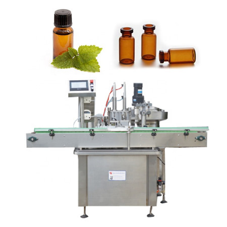automatic bottle labeling machine essential oil glass bottle filling capping and labeling machine