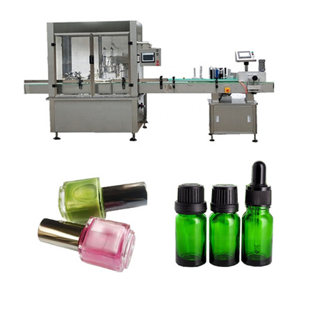 Automatic mono block vials e-liquid and oral liquid small slim round bottle filling capping labeling machine line