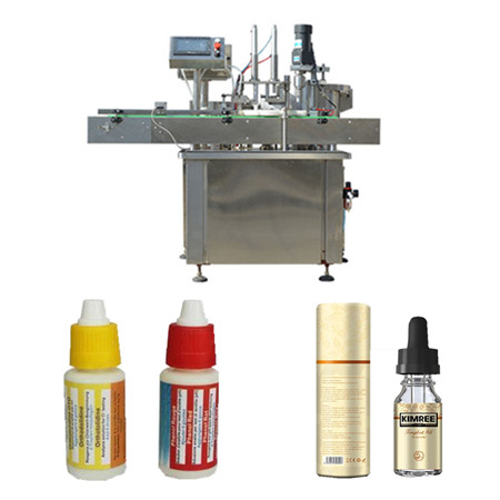 10ml 30ml 60ml e-liquid eye drop dropper bottle filling capping machine / pet plastic bottle liquid filling machine