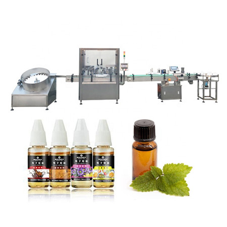 Automatic cosmetic cream glass bottle filling dropper capping machine