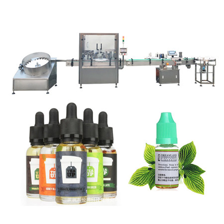 Automatic eliquid Fancy E Liquid 10ml 30ml 60ml 100ml 120ml E-juice electric cigarette Bottles filling capping machinery