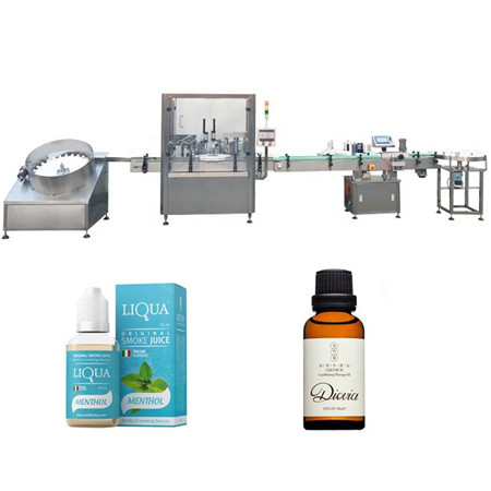 Vial Line Oil Water Liquid Filling In Plastic Bottle Machine