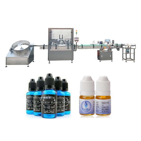 Small cost high productivity CBD oil type filling capping machine for 10ml 30ml