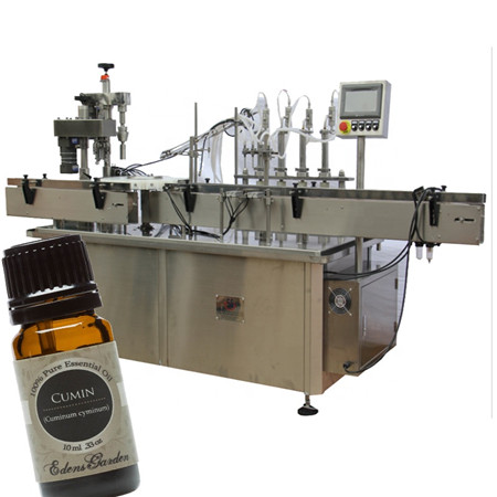 shanghai JB-YX2 automatic roll on bottle 5ml 10ml perfume filling capping machine eliquid vials filling line
