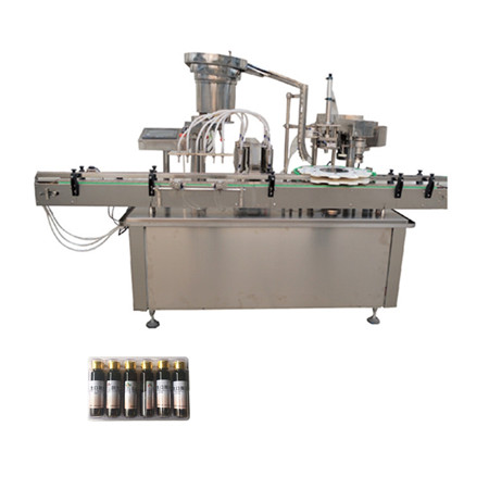 Automatic oral liquid filling and sealing machine labeling product line